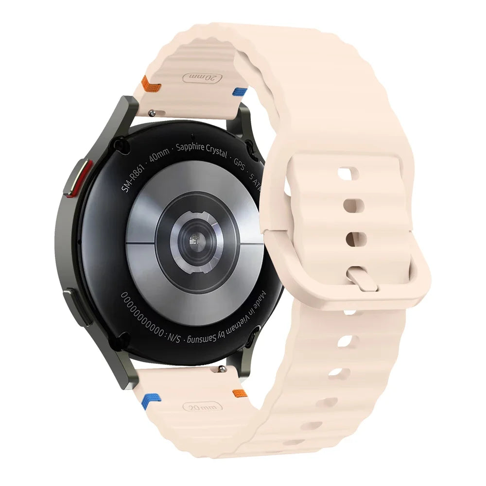 22mm Watch Strap For Xiaomi Watch 2 Pro S4 sport S3 S2 S1 Active/Mi Watch color 2 Smartwatch Watches Band Silicone Wave Bracelet