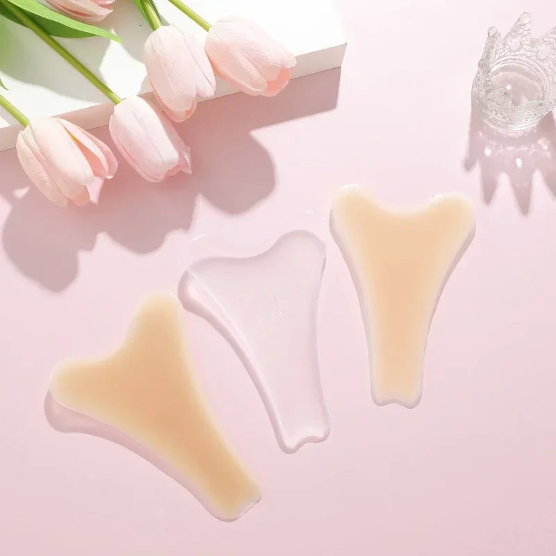 Women Invisible Concealer Panties Silicone Reusable for Swimsuit Underwear Camel Toe Leggings Privacy Stickiness Self-Adhesive