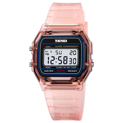 SKMEI 2056 Waterproof Sports Watch for Men Women Electronic Countdown Boy Girl Digital Date Wristwatches Woman Reloj Masculino