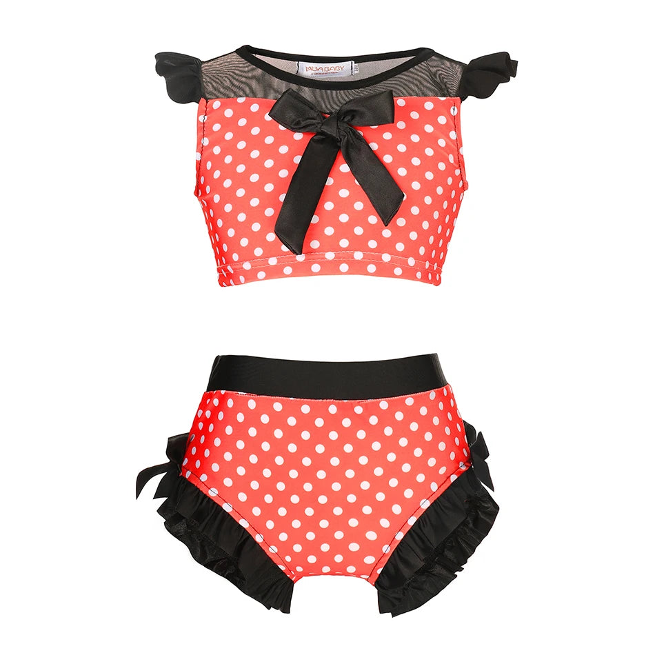 Princess Swimsuit Mermaid Mirabel Isabella Swimsuit Set Girl Summer Beachwear Pool Party Kids Anna Elsa Rapunzel Swimwear Suit
