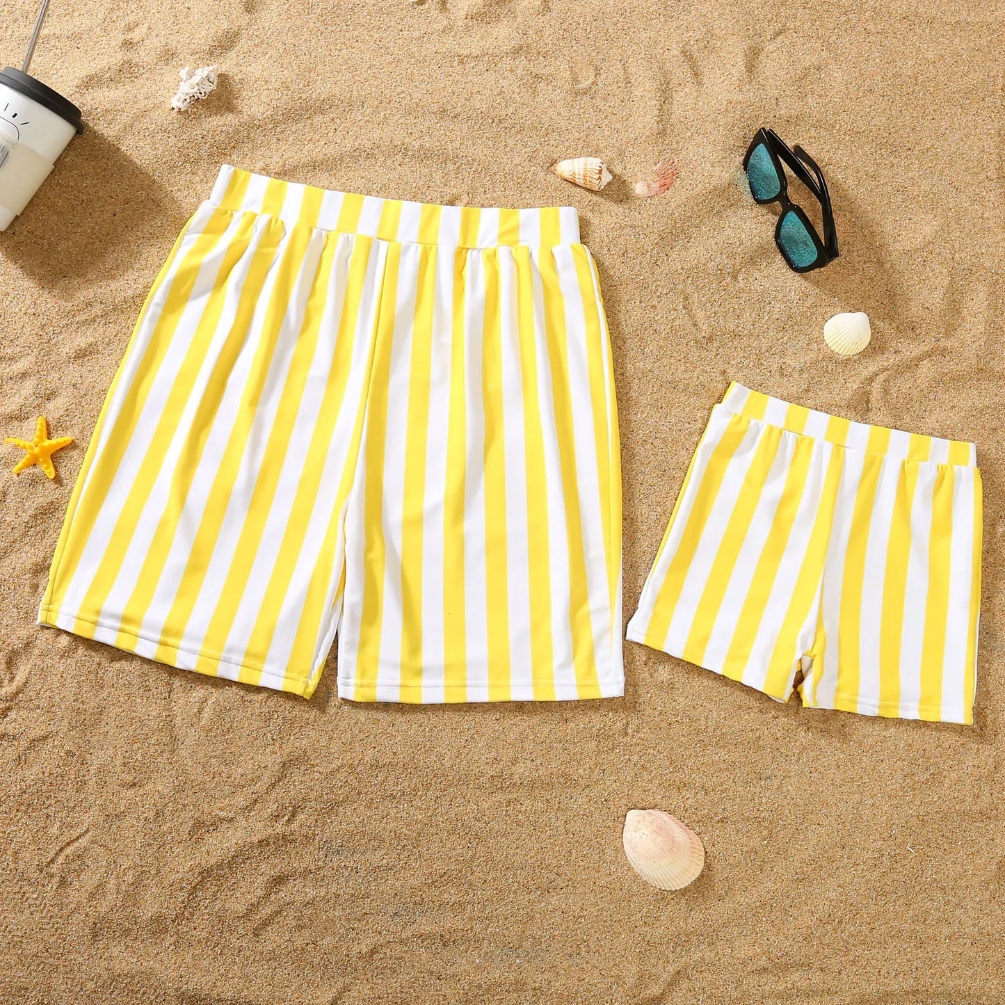 Mother and Daughter Matching Clothes Swimsuit 2026 New Family Swimwear Ruffles One-Piece Suit Swimming Shorts Vacation Beachwear
