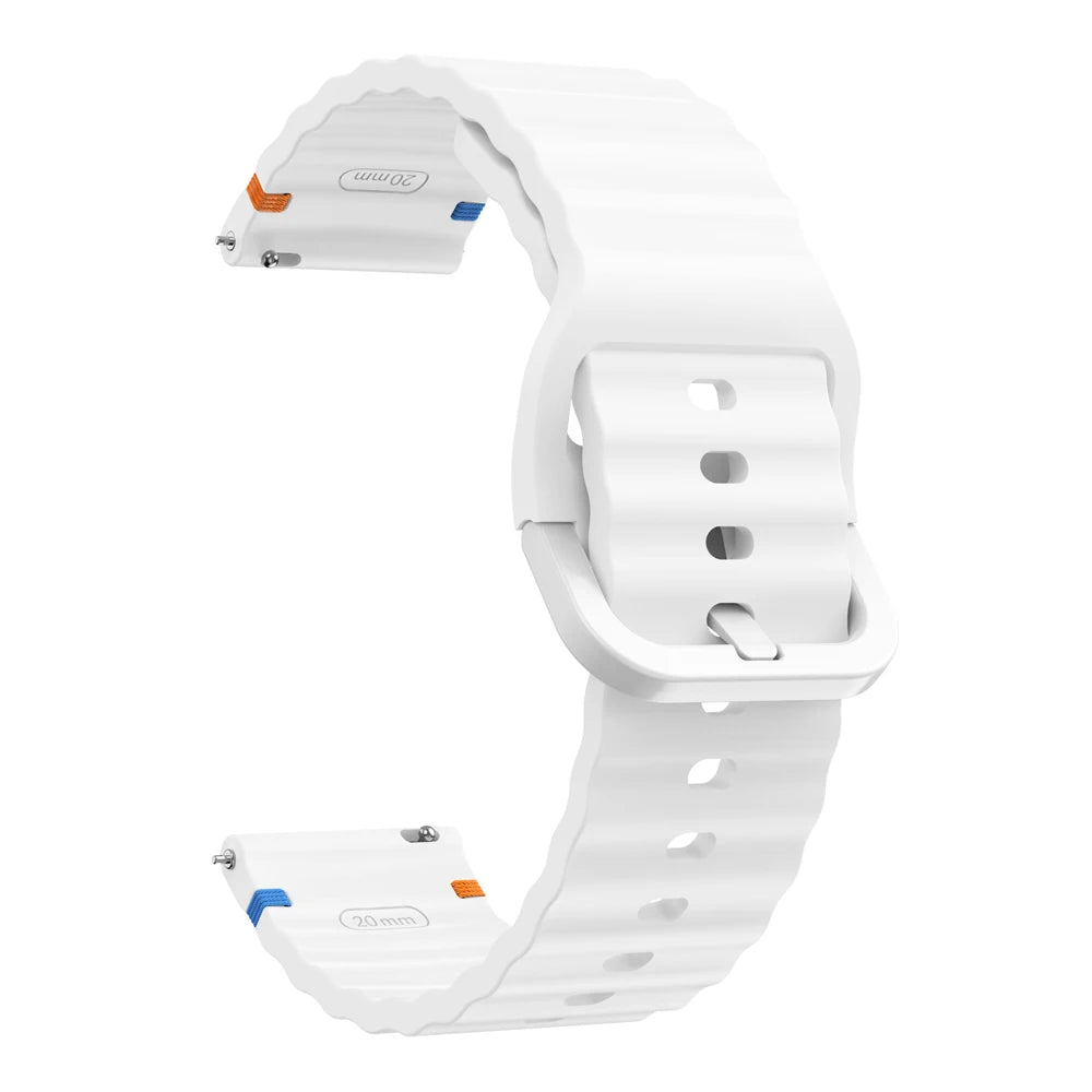 22mm Watch Strap For Xiaomi Watch 2 Pro S4 sport S3 S2 S1 Active/Mi Watch color 2 Smartwatch Watches Band Silicone Wave Bracelet