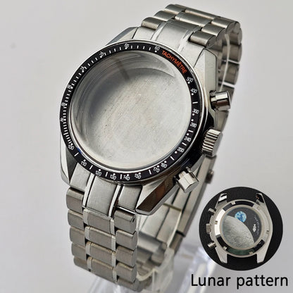 39.7mm Case Watches Metal Case Fits VK63 Movement Accessories Sapphire Glass Equipped With Bezel And Strap VK63 Dial