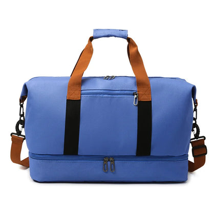 Fashion Travel Bags For Women Large Capacity Men's Sports bag Waterproof Weekend Sac Voyage Female Messenger Bag Dry And Wet