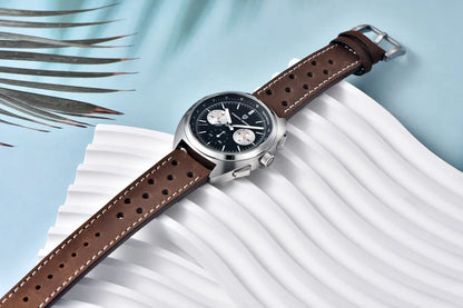 2026 New PAGANI DESIGN Mens Panda Watches Luxury Quartz Watch For Men Chronograph Wristwatches AR Sapphire Leather Luminous Gift