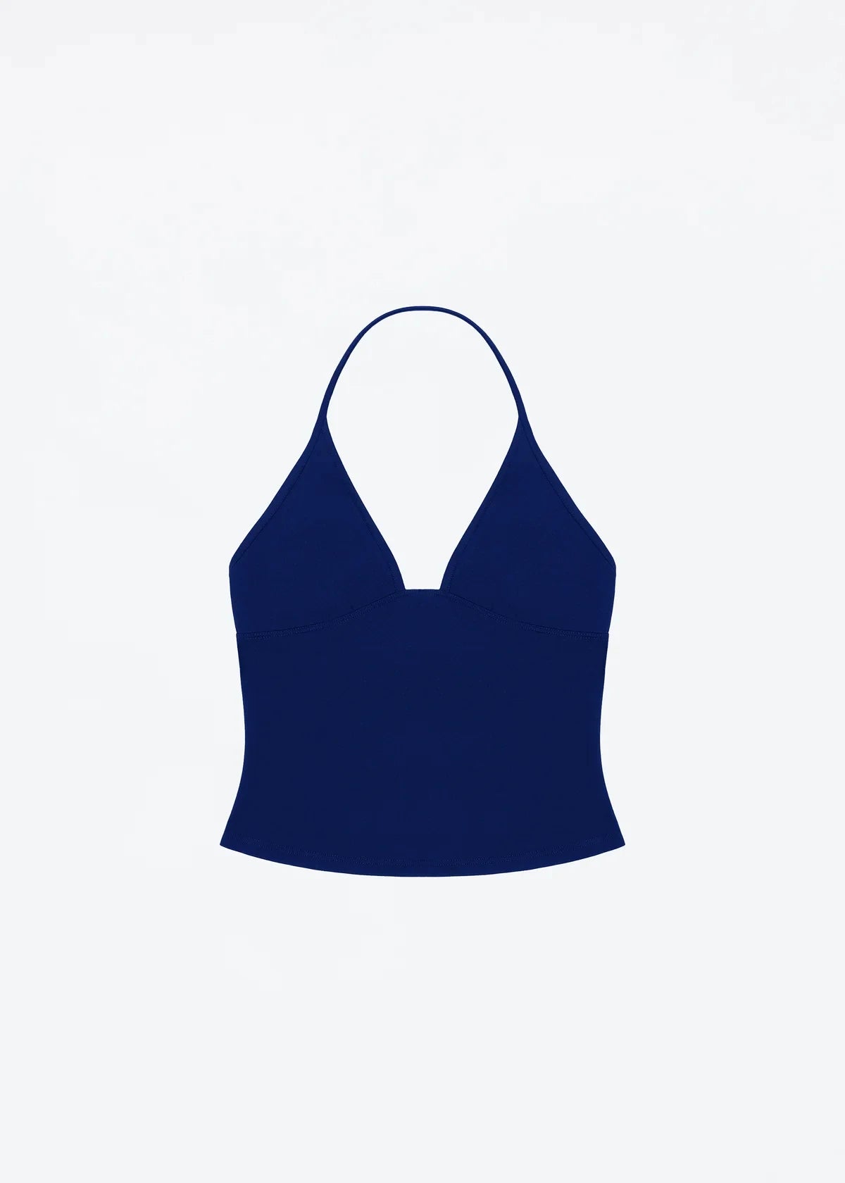 Tank triangle cup halter V-neck backless crop top Hayley's same style strappy top low-cut backless top