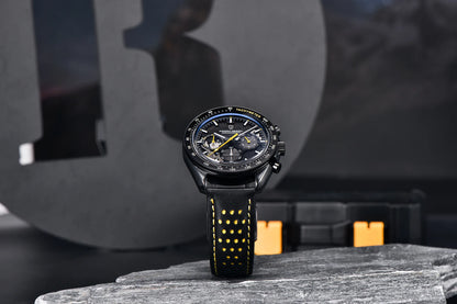 PAGANI DESIGN 2024 New Moon back Men's Watches Luxury VK63 Quartz Watch Men Sports Chronograp AR Sapphire glass Wrist watch Men