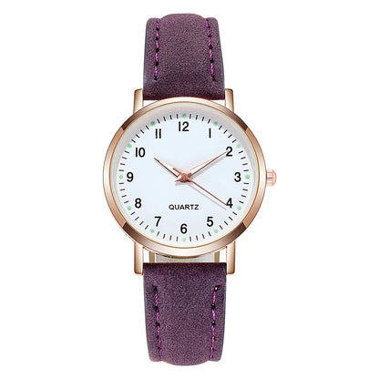 Fashion  Luminous  Leather Strap Wristwatch Women Small Dial Quartz Watch Ladies Clock Gift Relojes Para Mujer Dropshipping