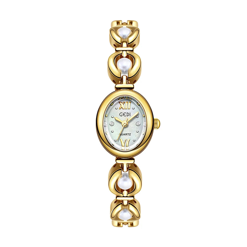 Gold Women Bracelet Watches For Ladies Wrist Watches Top Brand Luxury Elegant Women Dress High Quality Watches Quartz Minimalist