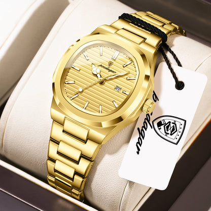 POEDAGAR Elegant Women's Watch Waterproof Luminous Date Fashion Ladies Wristwatch Stainless Steel Quartz Watches For Woman Reloj