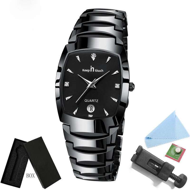 Men Quartz Watches Original High-end Luxury Waterproof Men's Watch Wristwatch Stainless Steel Fashion Business Date Clock Male