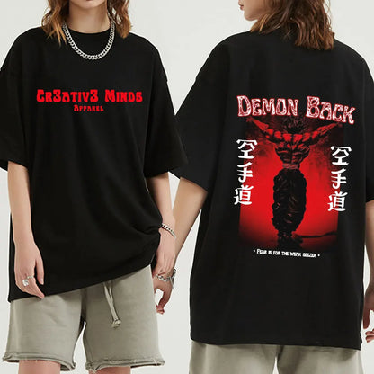 Japanese Anime Baki Hanma The Grappler Graphic Print T Shirt Casual Fashion Crew Neck Short Sleeve Plus Size T Shirt Women