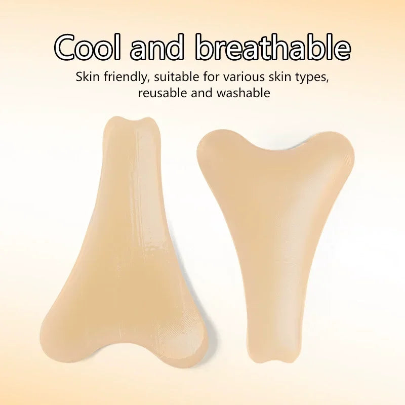 Women Invisible Concealer Panties Silicone Reusable for Swimsuit Underwear Camel Toe Leggings Privacy Stickiness Self-Adhesive