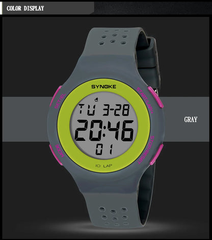 Outdoor Sport Watch Men Alarm Chrono Clock 5Bar Waterproof Military Watches LED Display Shock Digital Watch Thin Design