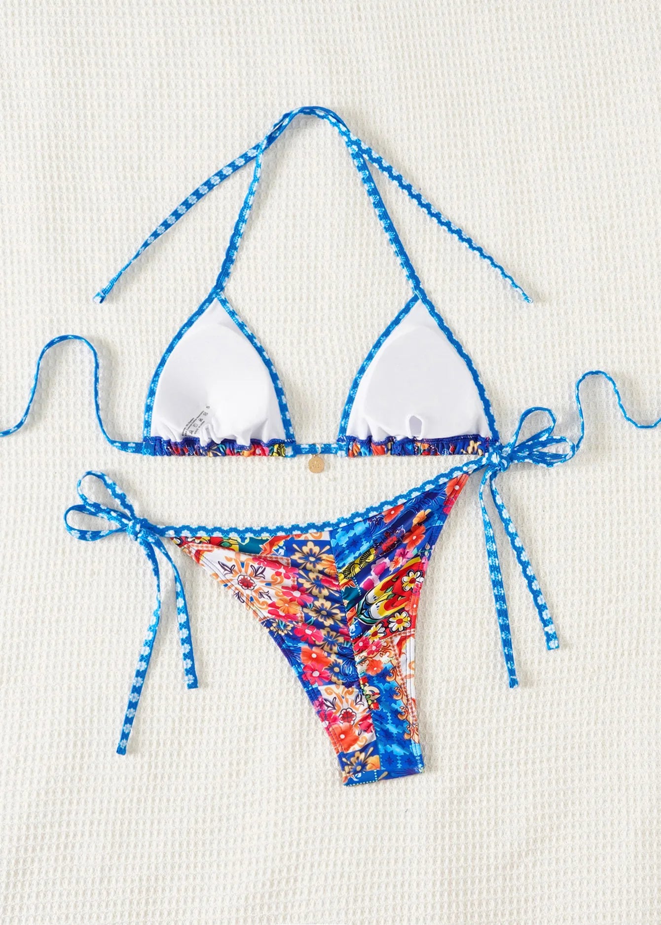 "2026 New Triangle Bikini Set - Floral Print Push Up Swimsuit & Brazilian Bottoms"