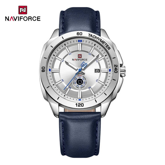 NAVIFORCE 2026 New Men's Watches Leather Quartz Watch Man Casual Sports Day Date Office Normal Male Gift Wristwatch Reloj Hombre