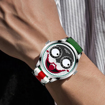 Cool Joker Watch Men Classic Men's Clown Watches Fashion Leather Strap Waterproof Quartz Wristwatches Reloj Hombre Drop Shipping
