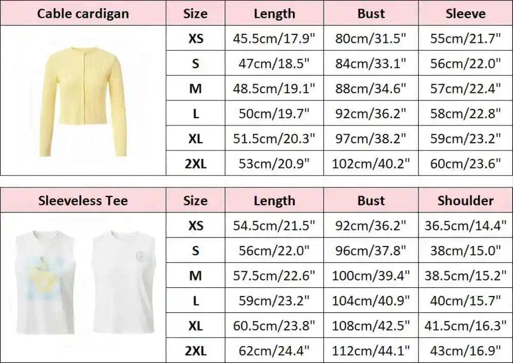 AP SS26 Women Sleeveless Shirt and Cable Knitting Cardigan Clothing