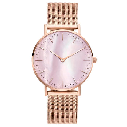 Minimalist Women Watch Luxury Metal Mesh Band Quartz Watches for Woman Fashion Ultra-thin Ladies Wristwatches Clock reloj mujer