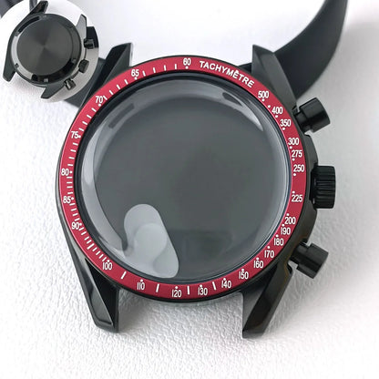 39.7mm MoonSwatch Chronograph Watches Stainless Steel Case Fit VK63 Movement Accessories Sapphire Glass Watch 20mm Strap Moon