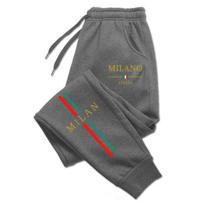 2025 Hot Sale Milan City Printed Jogger Pants Men Women Autumn Winter Casual High Quality Outdoor Running Sports Casual pants