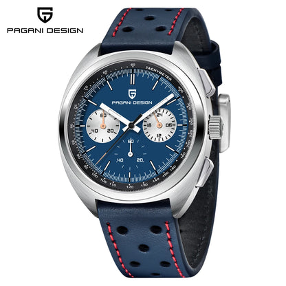 2026 New PAGANI DESIGN Mens Panda Watches Luxury Quartz Watch For Men Chronograph Wristwatches AR Sapphire Leather Luminous Gift