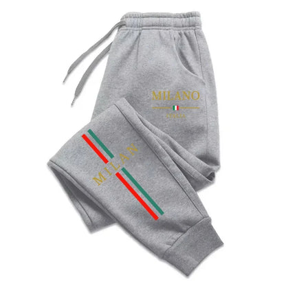 2025 Hot Sale Milan City Printed Jogger Pants Men Women Autumn Winter Casual High Quality Outdoor Running Sports Casual pants