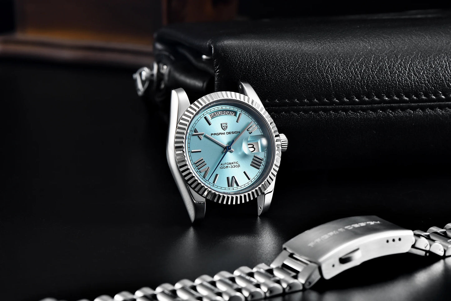 PAGANI DESIGN Watches Pure White Dial Mechanical Watch For Men 2025 New Luxury Sapphire Crystal Automatic Stainless Steel Clock