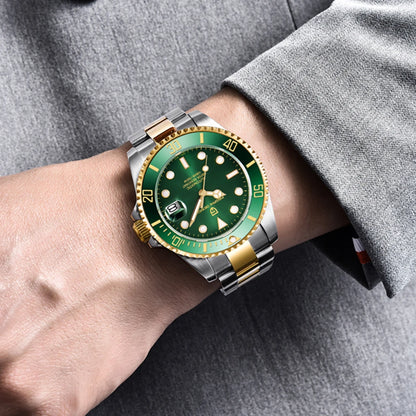 PAGANI DESIGN Watches Luxury Golden Mechanical Watch For Men New Sapphire Crystal Stainless Steel Luxury Waterproof  Men's Watch