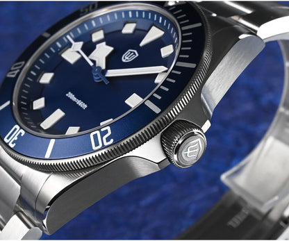 Watchdives WD1969 Pro Watch VH31 Sweep Seconds Quartz Movement Waterproof BGW9 Luminous Sapphire Glass 38mm Vintage Men Watches