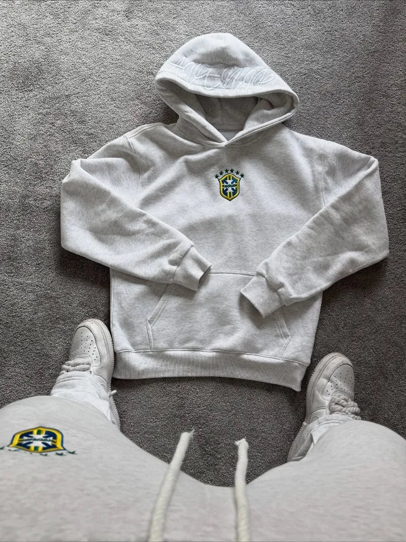 American High Street Harajuku Hoodie Casual Street Gothic Retro Punk Clothing Hip Hop Trend Oversized Sweatshirt Men