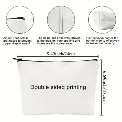 A TV Program Makeup Bag -Cute Multifunctional Zipper Bag for Women, Jewelry Storage Bag, Perfect Travel Zipper Small Storage Bag