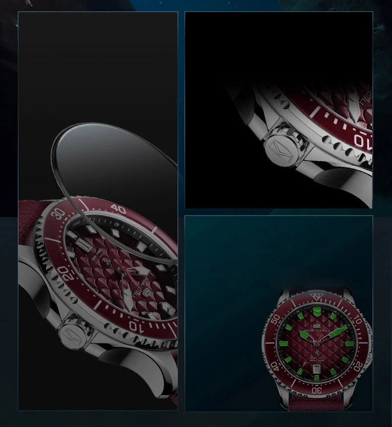 Seagull Ocean Series Man Watch King of the Dragon Automatic Mechanical Watch 300M Waterproof Watches for Man Diving Watch 1216