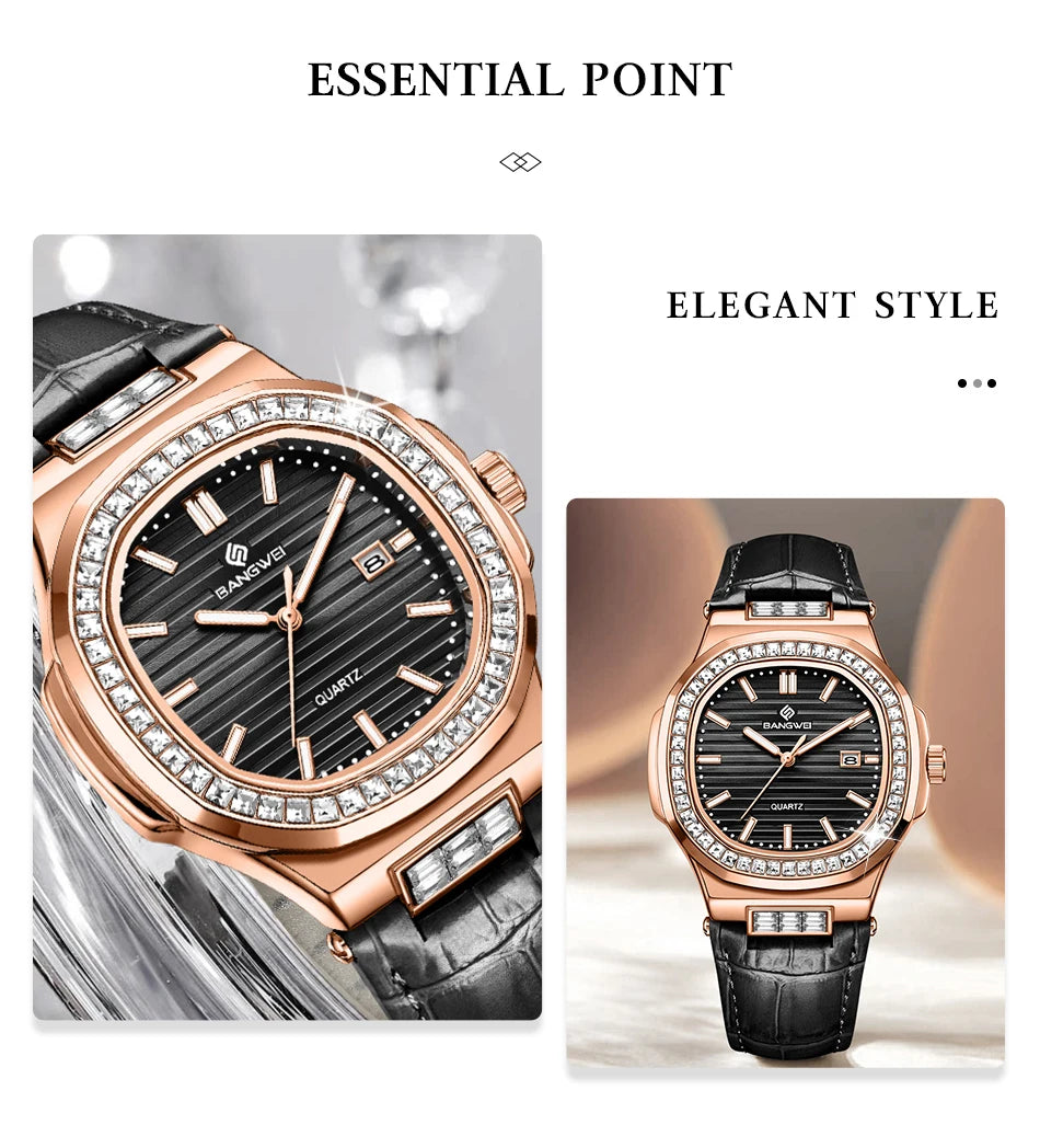 LIGE New Fashion Date Couple Watches 30M Waterproof Luminous Valentine's Day Gift Stainless Steel Watch Men Women Quartz Watch