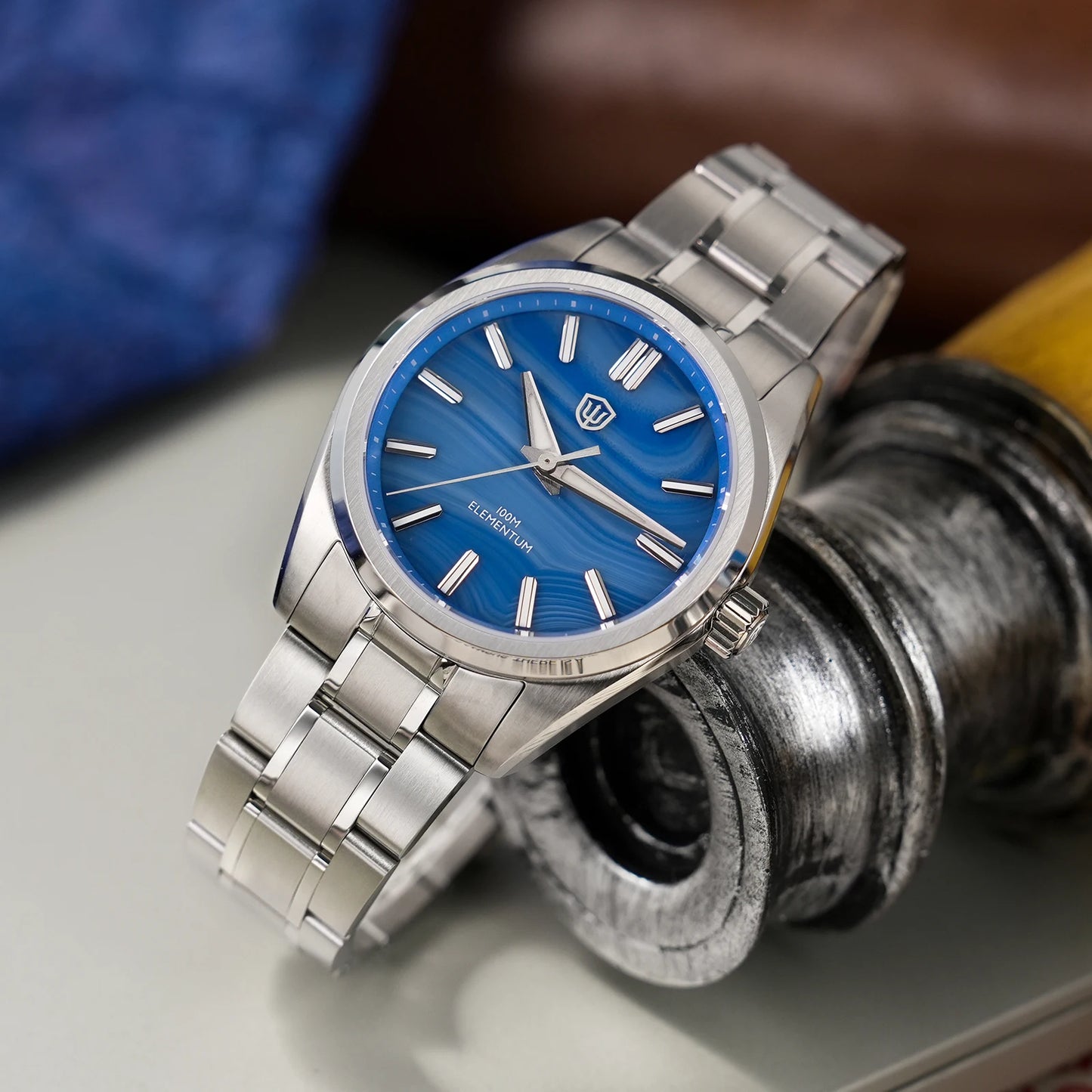 Watchdives 38mm Men Quartz Watch VH31 Sweep Seconds Movement ice Crystal Titanium Waterproof Watches WD0003B WD0003C WD0003D