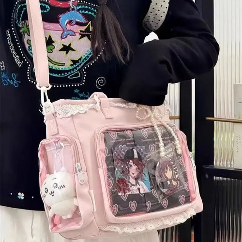 Ballet Girl Has A Large Appetite Itabag Japanese 2D Single Shoulder Cross Body Goods Bag Gift For Friends only no dolls no card