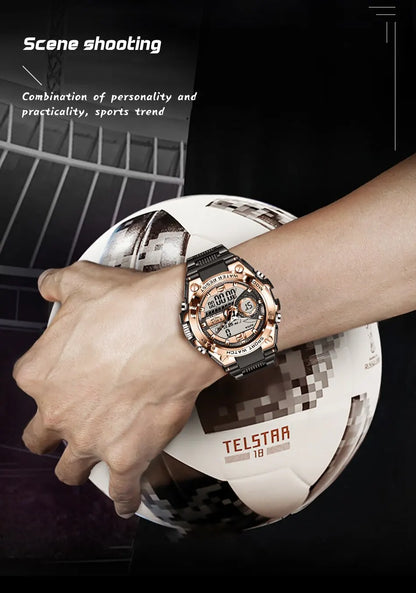 Men Military Watch Digital 50m Waterproof Wristwatch LED Quartz Clock Sport Watch Male Big Watches Men Relogio Masculino