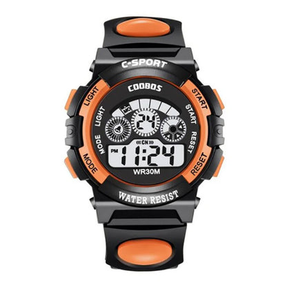 Kids Electronic Watches Color Luminous Dial Life Waterproof Multi Function Luminous Aalarm Clocks Watch For Boys And Girls