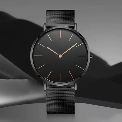 Top Brand Women's Watches Luxury Metal Mesh Simple Quartz Watches Fashion Elegant Rose Gold Ladies Wristwatch Clock Reloj Mujer