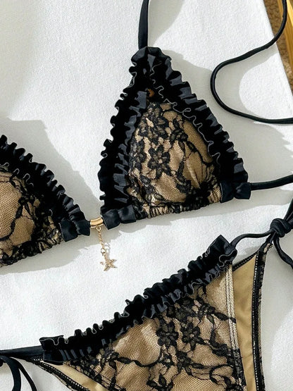Lace Sexy Bikinis 2026 Women Swimwear Female Swimsuit For Swimming Wear Bathing Suits Brazilian Bikini Set Beachwear Pool Bather