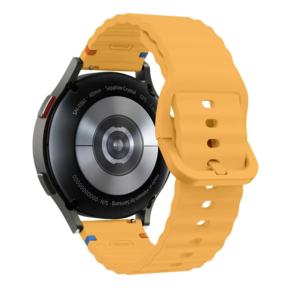 22mm Watch Strap For Xiaomi Watch 2 Pro S4 sport S3 S2 S1 Active/Mi Watch color 2 Smartwatch Watches Band Silicone Wave Bracelet