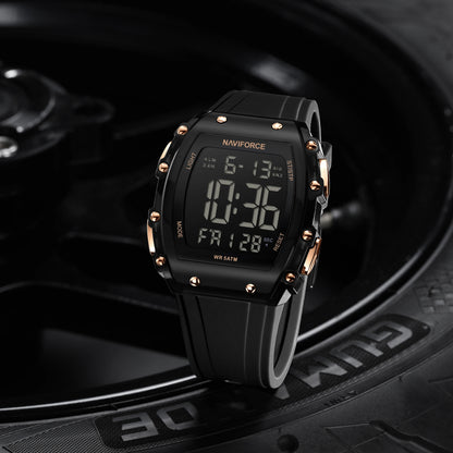 NAVIFORCE Fashion Student Watches Electronic LED Digital Watch for Men Watch Waterproof Sport Multifunctional Alarm Clock Man
