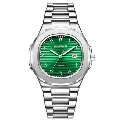 LIGE New Fashion Date Couple Watches 30M Waterproof Luminous Valentine's Day Gift Stainless Steel Watch Men Women Quartz Watch