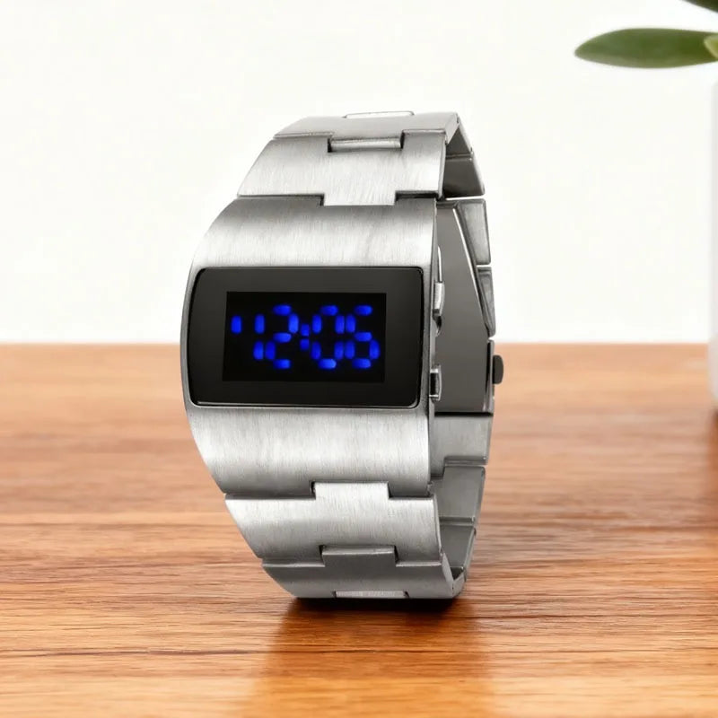New Luxury Heavy Watch Men Led Digital Watches Full Black Electronic Wristwatches Men Sport Watches Reloj Hombre Montre Homme