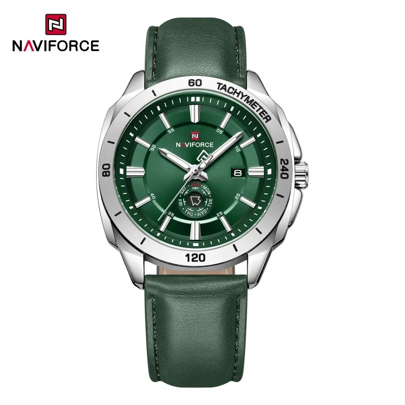 NAVIFORCE 2026 New Men's Watches Leather Quartz Watch Man Casual Sports Day Date Office Normal Male Gift Wristwatch Reloj Hombre