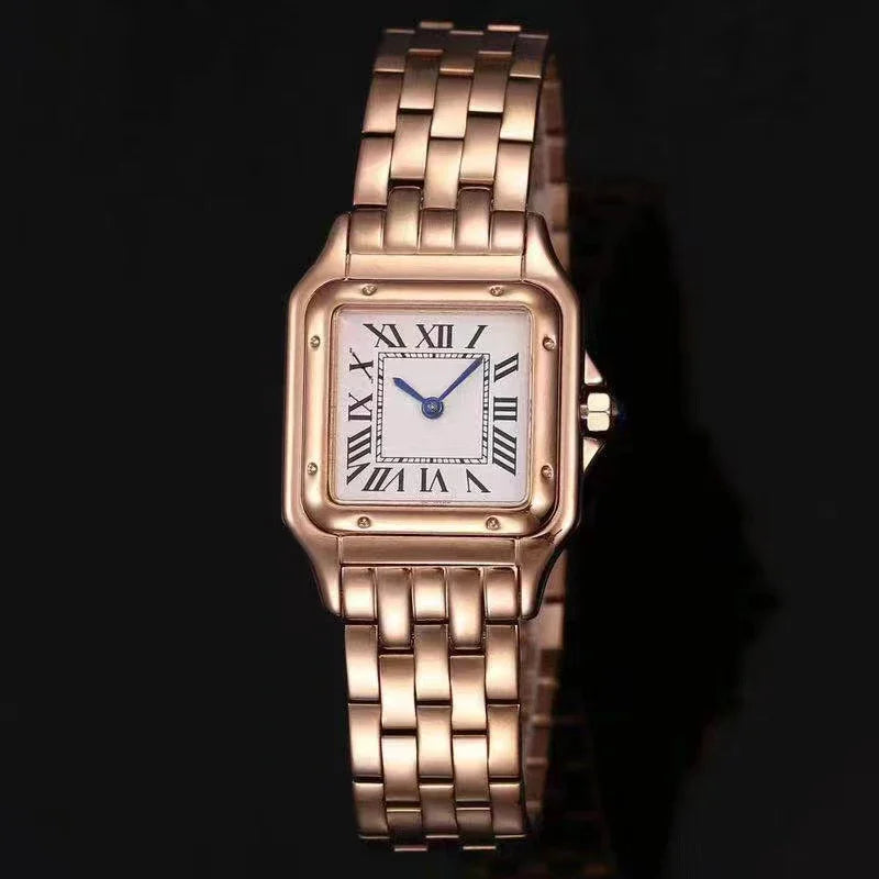Brand Wrist Watches Women Girl Ladies 22mm 27mm Square Dial Good Quality Steel Band Quartz Luxury Japanese Movement Clock CT13