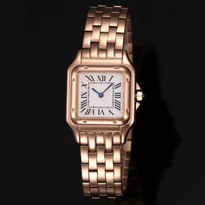 Brand Wrist Watches Women Girl Ladies 22mm 27mm Square Dial Good Quality Steel Band Quartz Luxury Japanese Movement Clock CT13