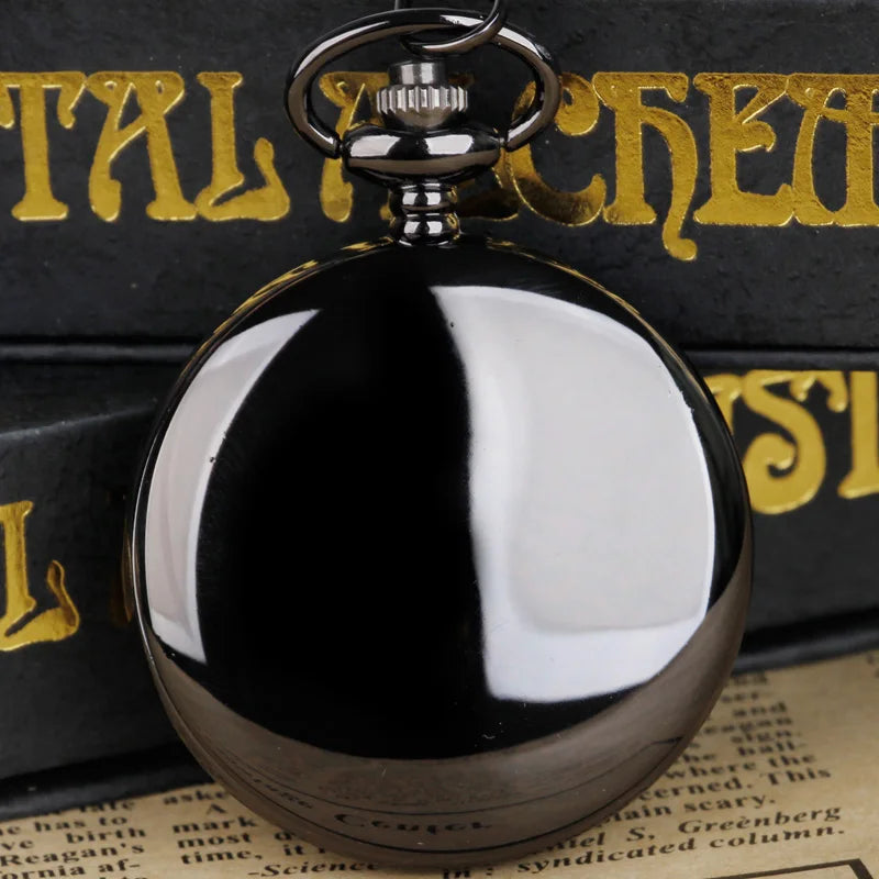 Luxury Gold Quartz Pocket Watch Gift Box Set For Family Fashion Casual Necklace Pendant Unisex Pocket&Fob Chain Watches with Box