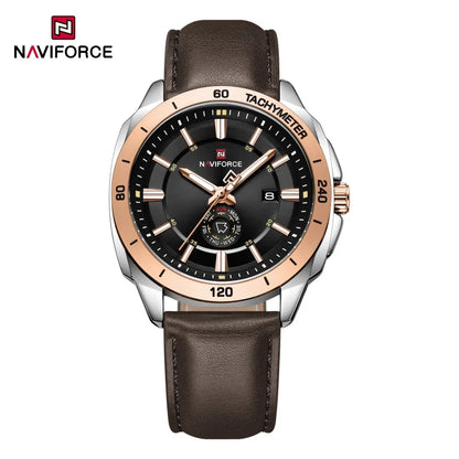 NAVIFORCE 2026 New Men's Watches Leather Quartz Watch Man Casual Sports Day Date Office Normal Male Gift Wristwatch Reloj Hombre