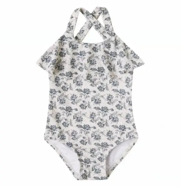 Cute Baby Girls Bikinis Set 2025 Summer Children Beach Wear Ruffle Kids Swimsuit Bathing Suit Printed Swimwear Monokini